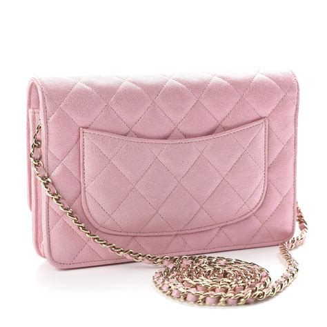 chanel quilted caviar wallet|CHANEL Caviar Quilted Wallet on Chain WOC Pink.